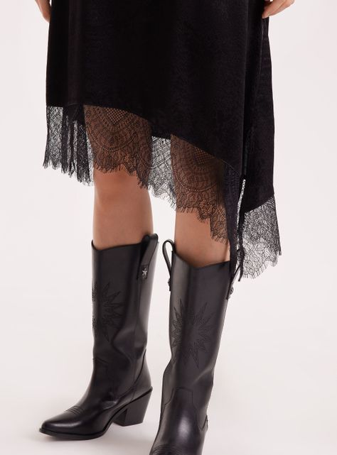 Vestido con Tirantes y Transparencia en Bordes-2