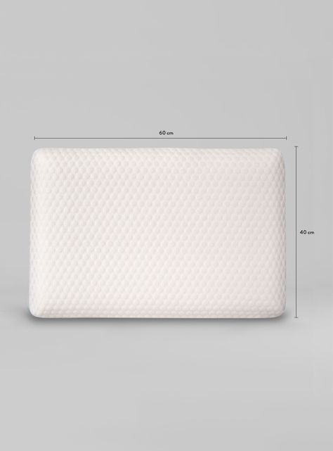 Set 2 Almohadas Viscoelástica Visco Medium 60 x 40 cm-1