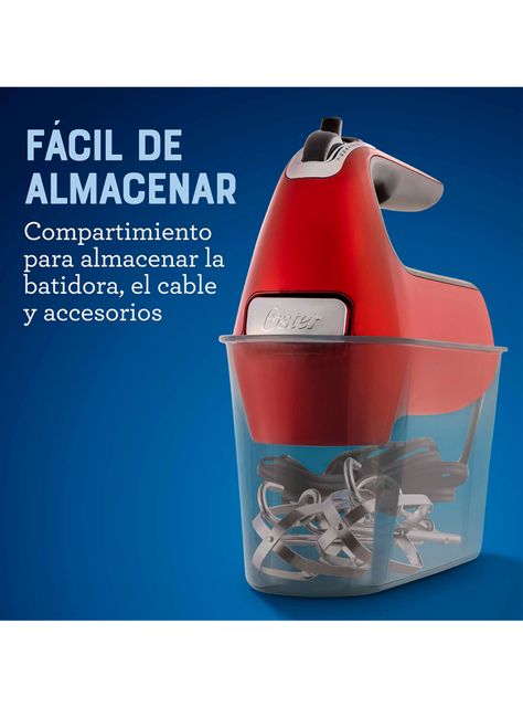 Batidora de Mano 7 Velocidades 320W FPSTHM360R Rojo-5