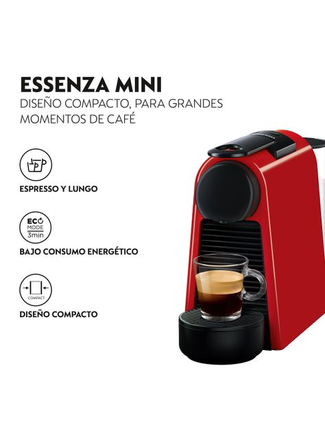 Cafetera de Cápsulas Essenza Mini Roja-4