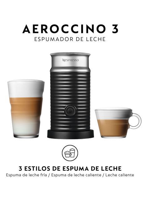 Cafetera de Cápsulas Essenza Mini Blanca + Espumador de Leche Aeroccino 3-4