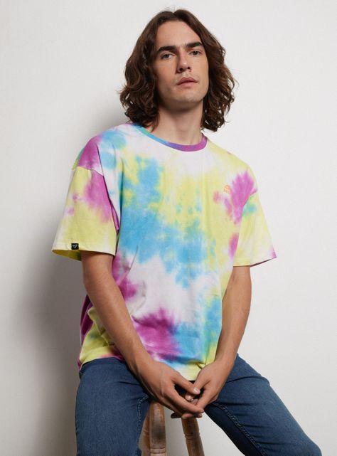 Polera Tie Dye Dash Blue-0