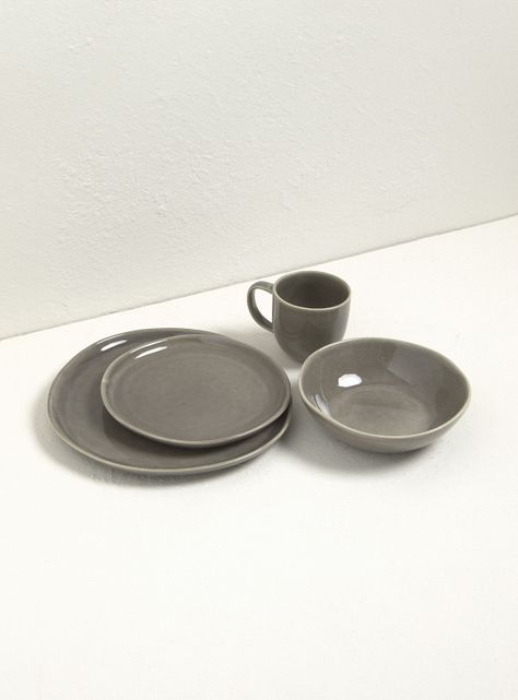 Set Vajilla 24 Piezas Dark Cerámica-1