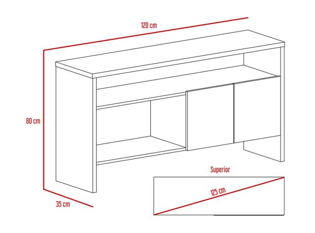 Arrimo Bellagio New 120 x 35 x 80 cm-3