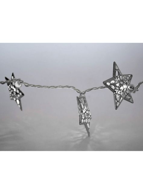 Set 20 Estrellas Led Plata-5
