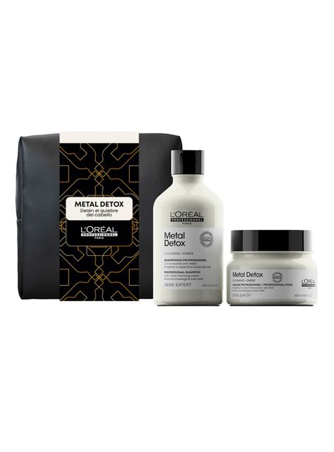 Set Metal Detox Anti-Quiebre para Cabello Dañado y con Color Shampoo 300 ml + Máscara 250ml-0