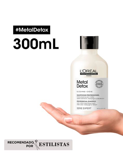 Set Metal Detox Anti-Quiebre para Cabello Dañado y con Color Shampoo 300 ml + Máscara 250ml-2