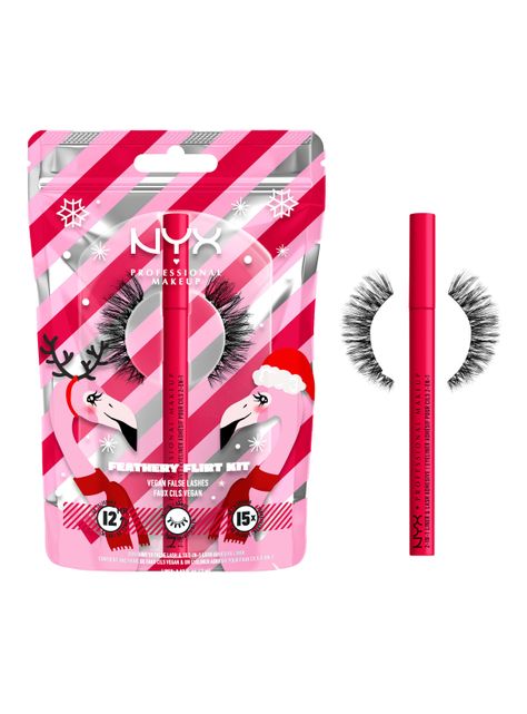 Kit Pestañas Postizas + Delineador Jumbo Lash Nyx Professional Makeup Lash N Liner Kit-0