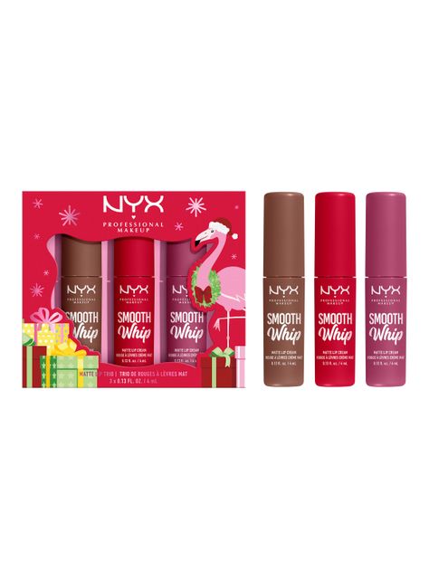 Set 3 Labiales Matte Smooth Whip Lip Cream Nyx Professional Makeup Trio Kit-0
