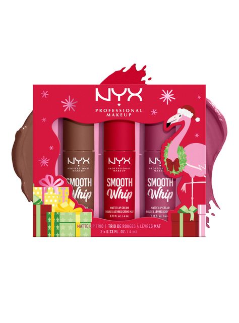 Set 3 Labiales Matte Smooth Whip Lip Cream Nyx Professional Makeup Trio Kit-2