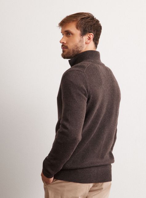 Sweater Full Zipper de Lana-2
