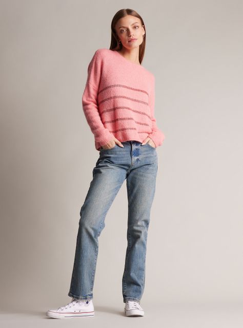 Sweater Rayas con Lurex-4