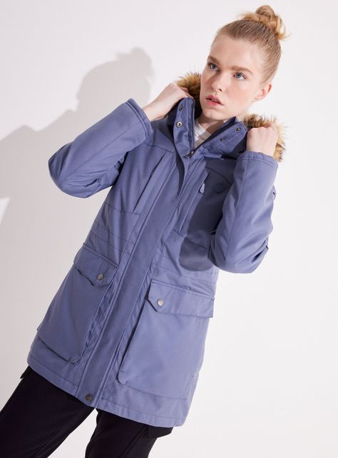 Parka Piel Demonstable Larga con Gorro-0