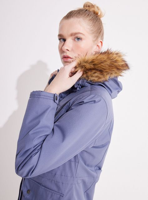 Parka Piel Demonstable Larga con Gorro-2