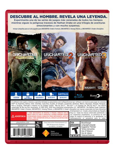 Juego PlayStation PS4 Uncharted Collection-1