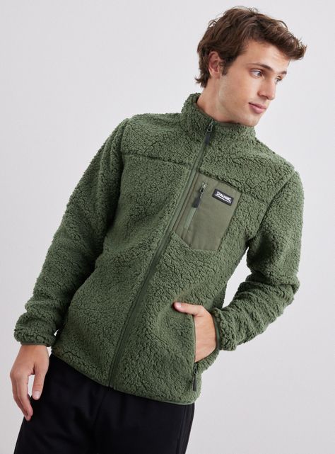 Polerón Sherpa Bolsillo De Tela-0
