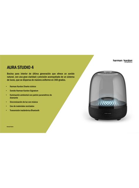 Parlante Bluetooth Aura Studio 4 Negro-4