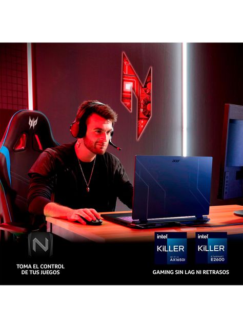 Notebook Gamer Nitro 5 AN515-58-53AW-1 Intel Core i5 8 Núcleos NVIDIA GeForce RTX 3050 16GB RAM 512GB SSD 15.6"-8