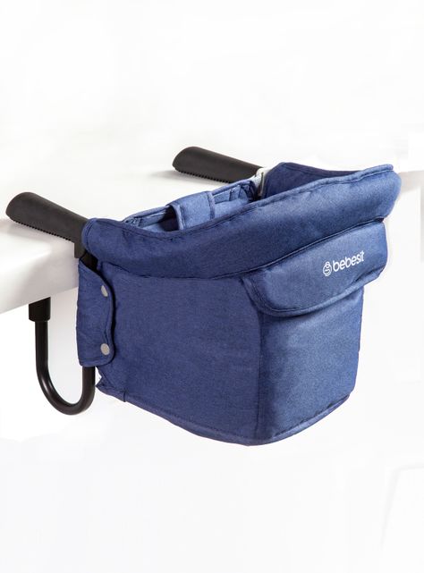 Silla de Comer Eat & Bear Sujeción de Mesa Portable Azul-2