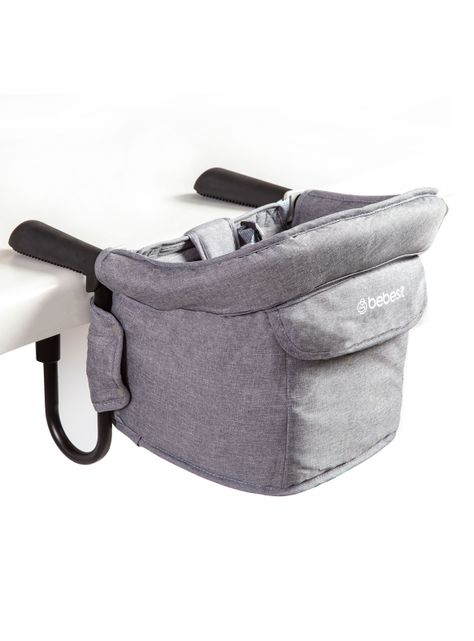 Silla de Comer Eat & Bear Sujeción de Mesa Portable Gris-2