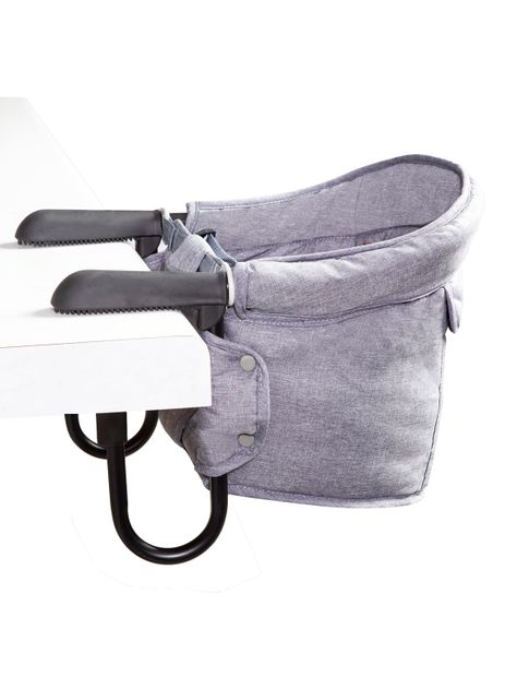Silla de Comer Eat & Bear Sujeción de Mesa Portable Gris-0