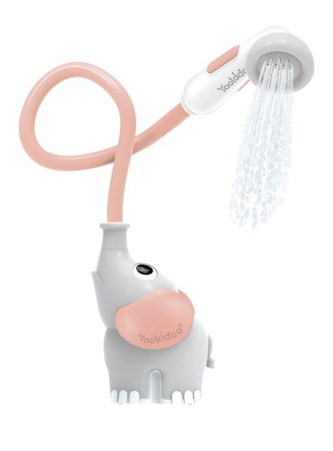 Juguete de Baño Bebe Elefante Rosado Yookidoo-0