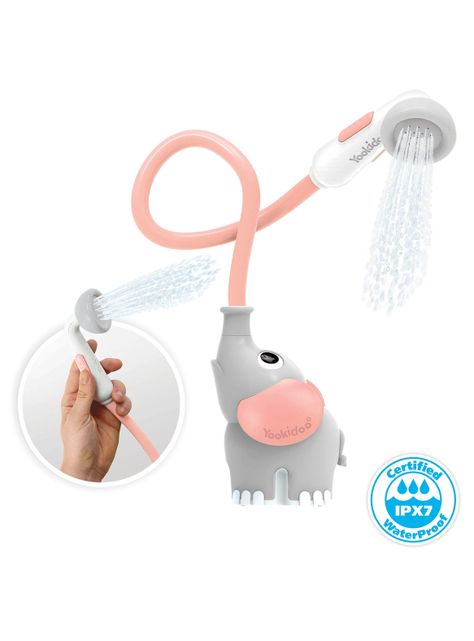 Juguete de Baño Bebe Elefante Rosado Yookidoo-1