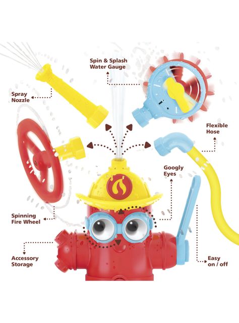 Juguete de Baño Bebé Grifo Bombero-1