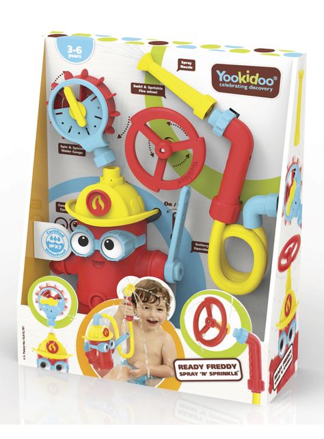 Juguete de Baño Bebé Grifo Bombero-2