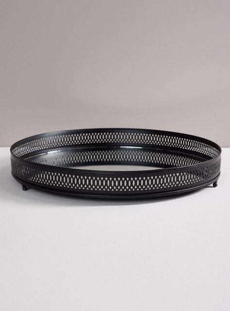 Bandeja Espejo Negro 40 cm-1