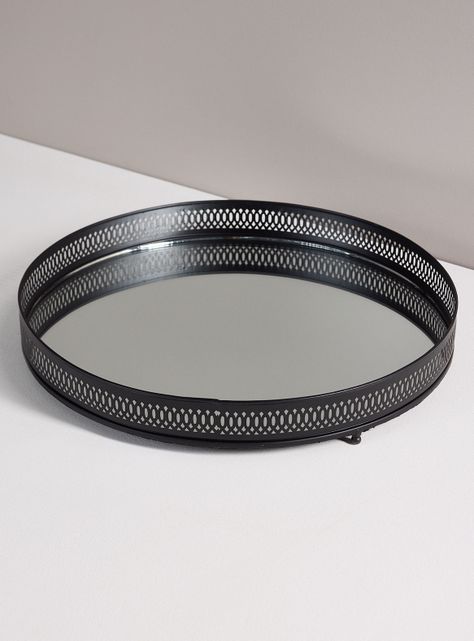 Bandeja Espejo Negro 40 cm-0