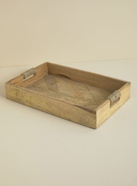Bandeja Madera Yute 25x38 cm-0