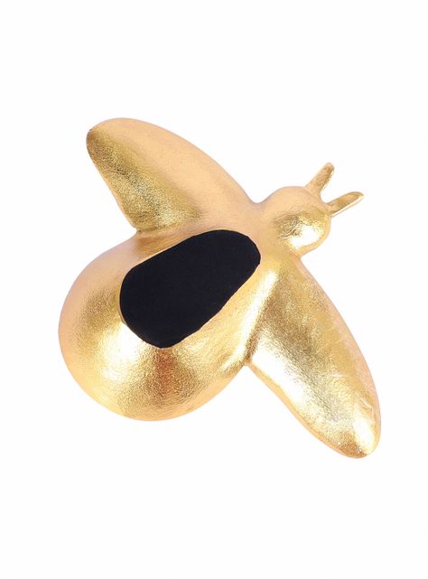 Plato Abeja Decorativo Dorado-2