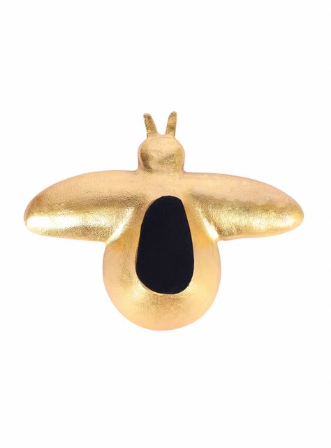 Plato Abeja Decorativo Dorado-1