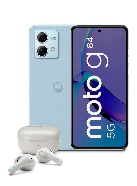 Smartphone Moto G84 5G 256GB 6.6" Azul Liberado + Audífonos Buds 135-0