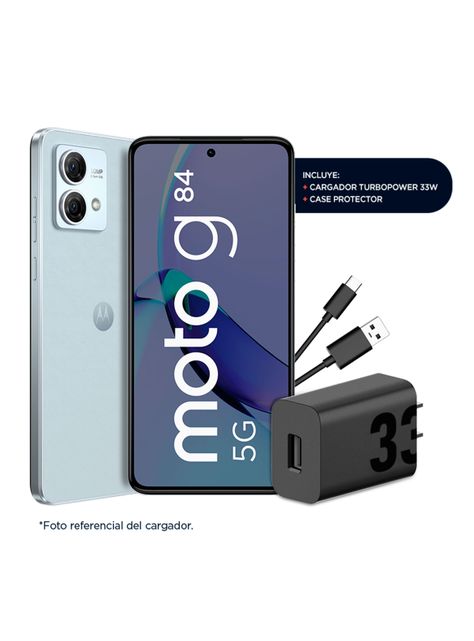 Smartphone Moto G84 5G 256GB 6.6" Azul Liberado + Audífonos Buds 135-1