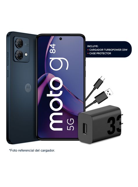 Smartphone Moto G84 5G 256GB 6.6" Negro Liberado + Audífonos Buds 135-1