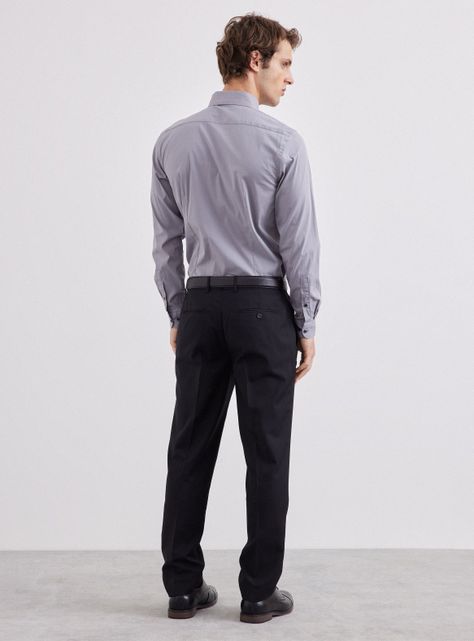 Camisa de Vestir Lisa-5
