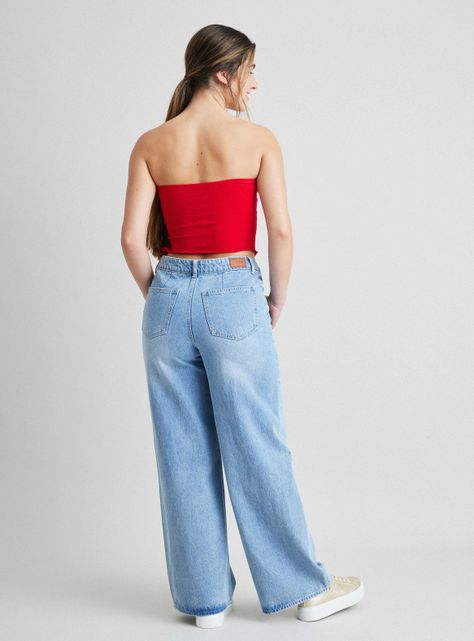 Blusa Strapless Asimétrica Con Recogido-5
