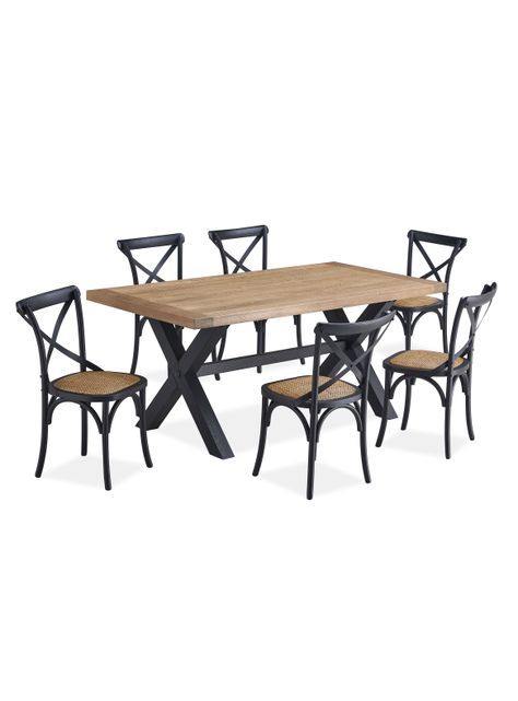Juego Comedor Pamela 6 Sillas Negro-4