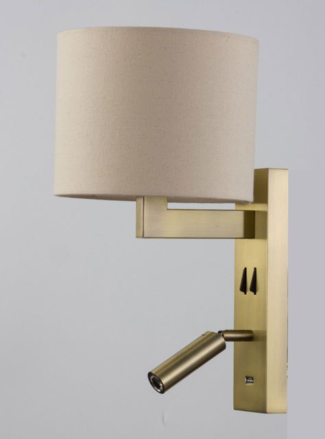 Apliqué Usb Led Bronce Pantalla Redonda-2