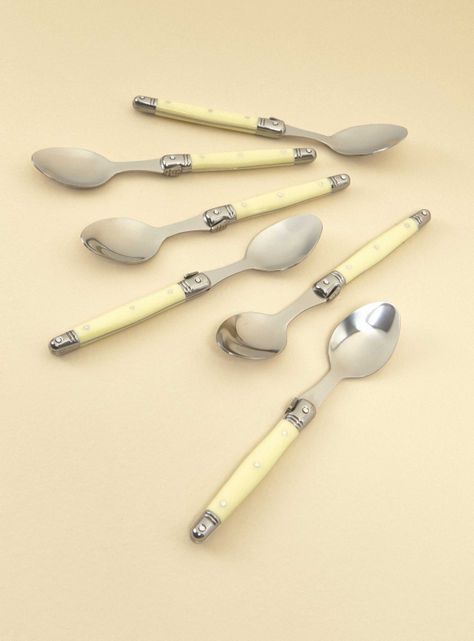 Set de 6 Cucharas Postre Ivory-0