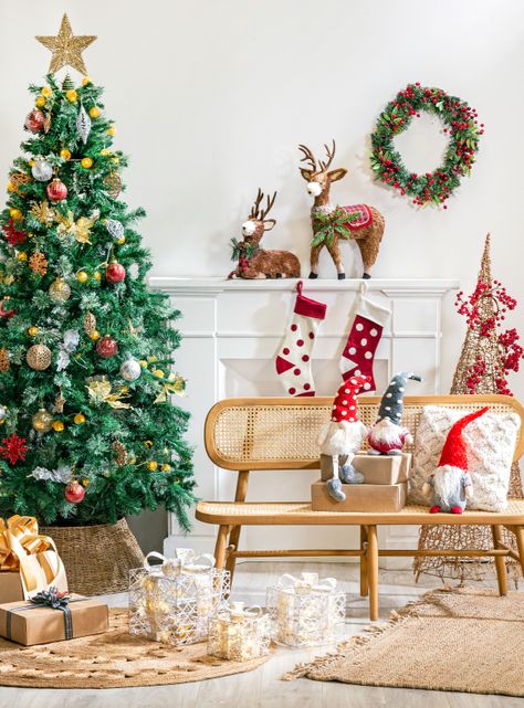 Pino de Navidad Mimbre 120 cm-6