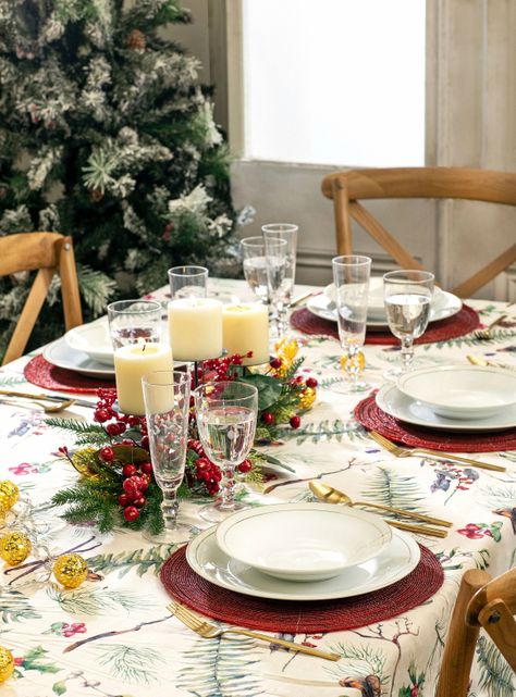 Centro Attimo de Mesa Navidad 55 cm Vela Fruta-3