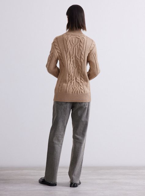 Sweater Cuello Alto Trenzado-5