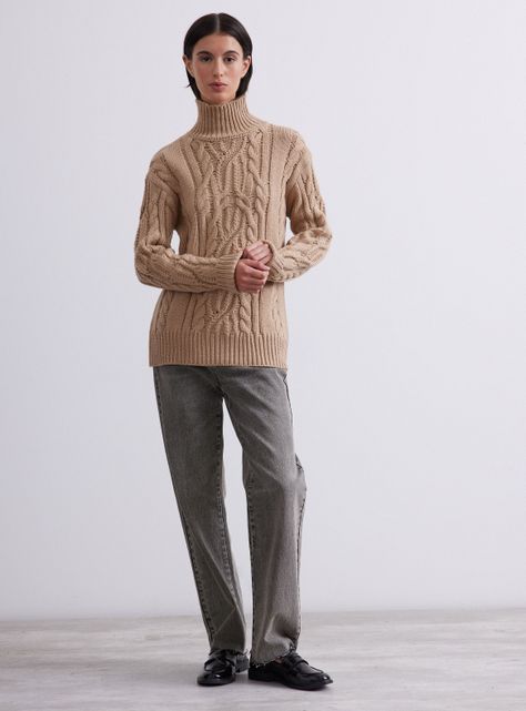 Sweater Cuello Alto Trenzado-4