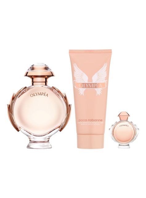 Set Perfume Olympea EDP 80 ml + Body Lotion 100 ml + Miniatura-0