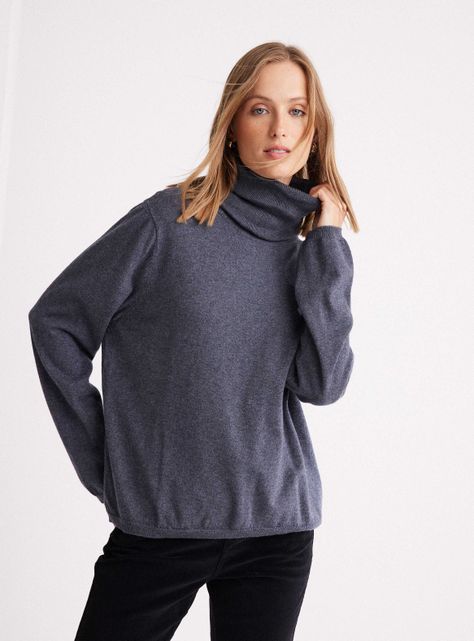 Sweater Cuello Beatle Con Lana-0