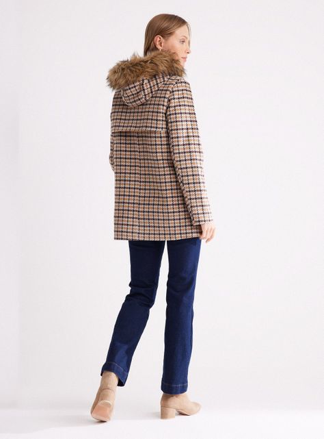 Abrigo Montgomery con Lana y Gorro Desmontable-5