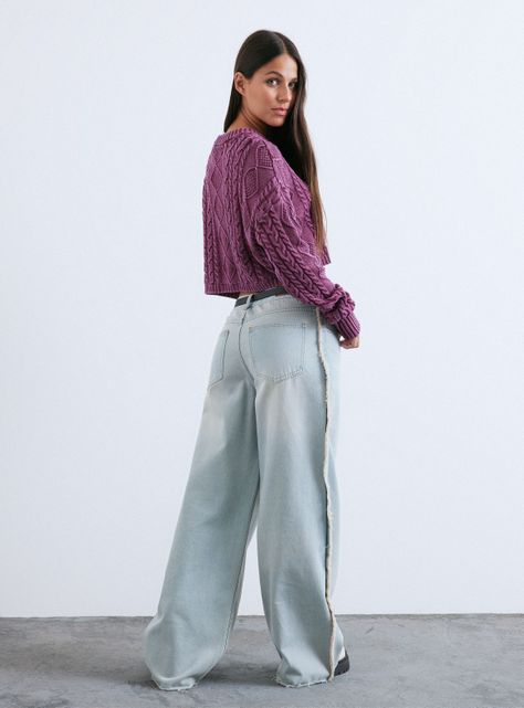 Sweater Lavado Diseño Trenza-5